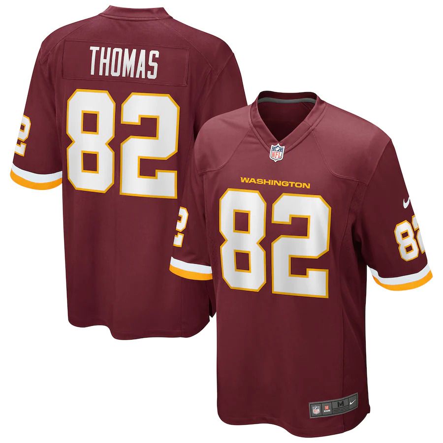 Men Washington Redskins 82 Logan Thomas Nike Burgundy Game Player NFL Jersey